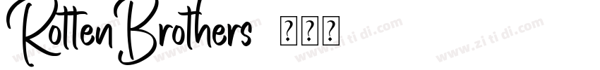 RottenBrothers字体转换