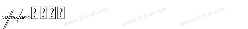 rotterdam字体转换