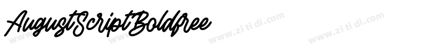 AugustScriptBoldfree字体转换
