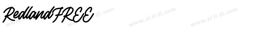 RedlandFREE字体转换