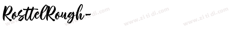 RosttelRough字体转换