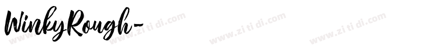 WinkyRough字体转换
