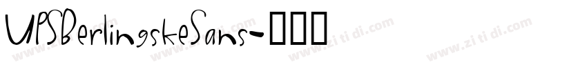 UPSBerlingskeSans字体转换