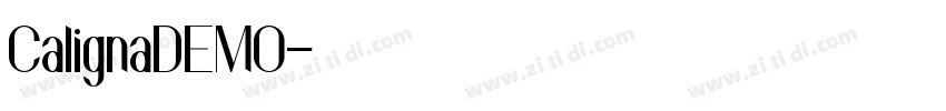 CalignaDEMO字体转换
