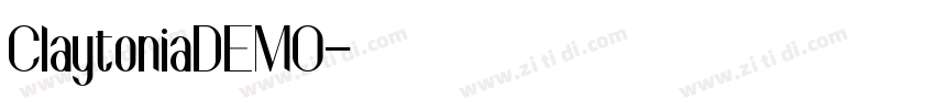 ClaytoniaDEMO字体转换