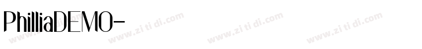 PhilliaDEMO字体转换