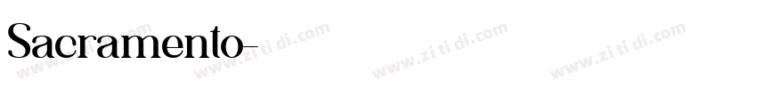 Sacramento字体转换