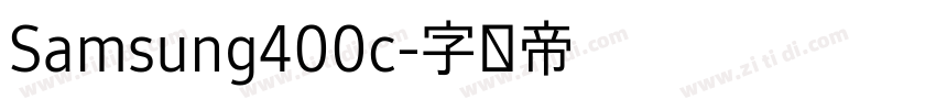 Samsung400c字体转换