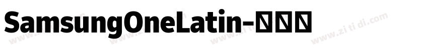 SamsungOneLatin字体转换