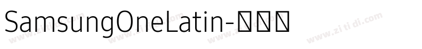 SamsungOneLatin字体转换