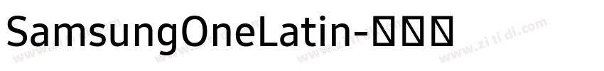 SamsungOneLatin字体转换