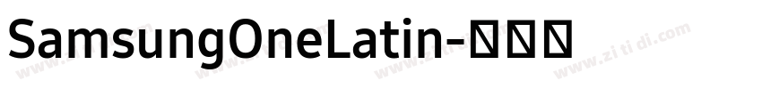 SamsungOneLatin字体转换