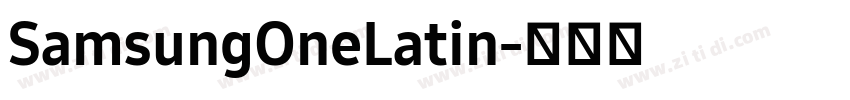 SamsungOneLatin字体转换