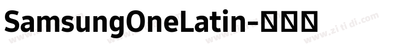 SamsungOneLatin字体转换