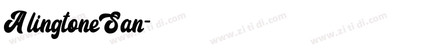 AlingtoneSan字体转换
