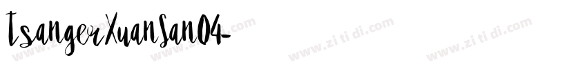 TsangerXuanSan04字体转换