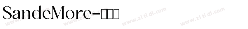 SandeMore字体转换