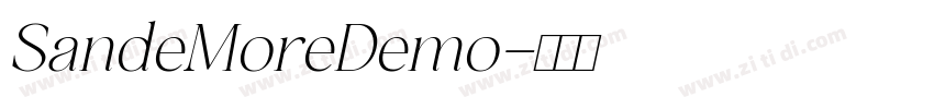 SandeMoreDemo字体转换