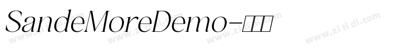 SandeMoreDemo字体转换