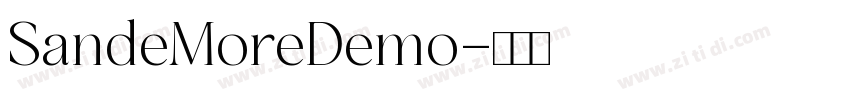 SandeMoreDemo字体转换