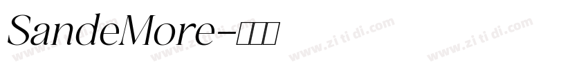 SandeMore字体转换