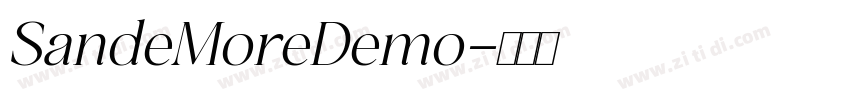SandeMoreDemo字体转换