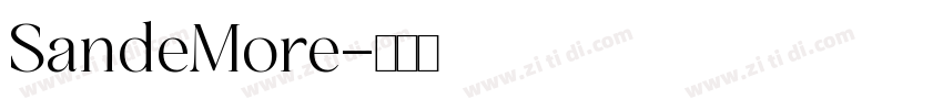 SandeMore字体转换