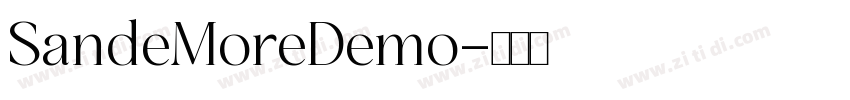 SandeMoreDemo字体转换