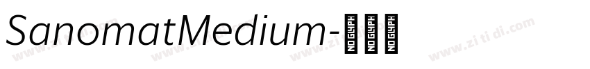 SanomatMedium字体转换