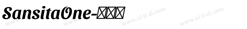SansitaOne字体转换
