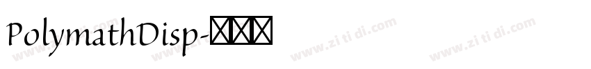 PolymathDisp字体转换