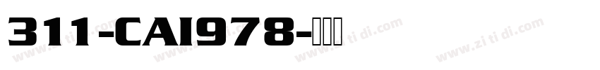 311-CAI978字体转换