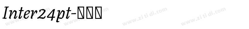 Inter24pt字体转换