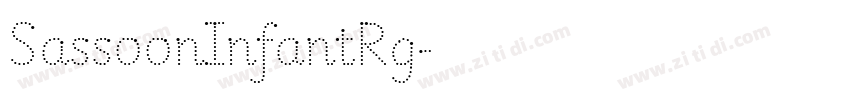 SassoonInfantRg字体转换