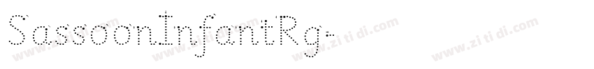 SassoonInfantRg字体转换
