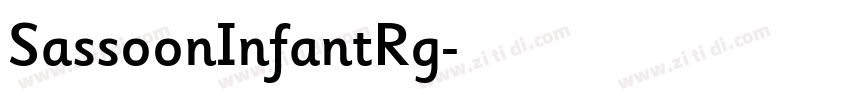 SassoonInfantRg字体转换