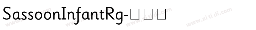 SassoonInfantRg字体转换