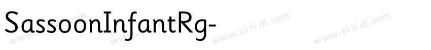 SassoonInfantRg字体转换
