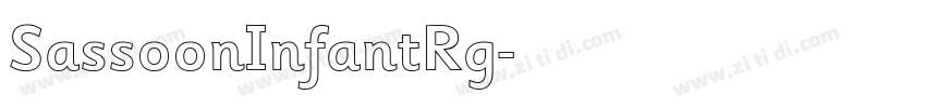 SassoonInfantRg字体转换