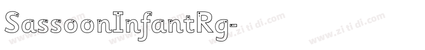 SassoonInfantRg字体转换