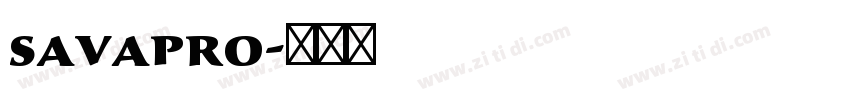 savapro字体转换