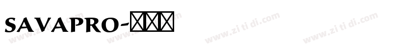 savapro字体转换