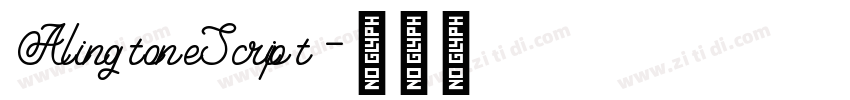 AlingtoneScript字体转换