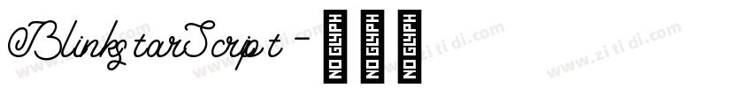 BlinkstarScript字体转换