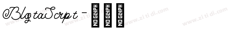 BlostaScript字体转换