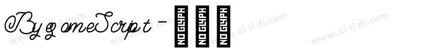 ByesomeScript字体转换