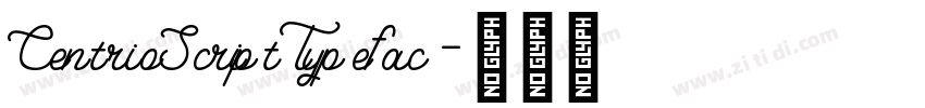CentrioScriptTypefac字体转换