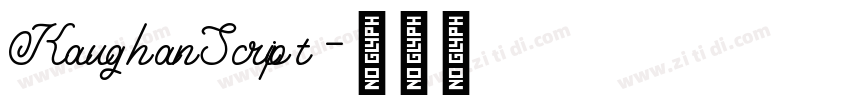 KaughanScript字体转换