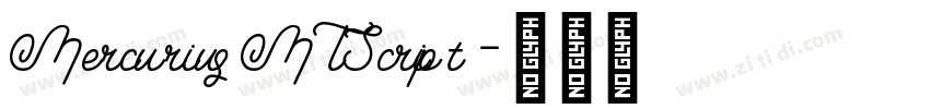 MercuriusMTScript字体转换 MercuriusMTScript字体转换