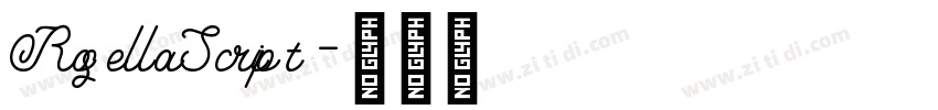 RosellaScript字体转换
